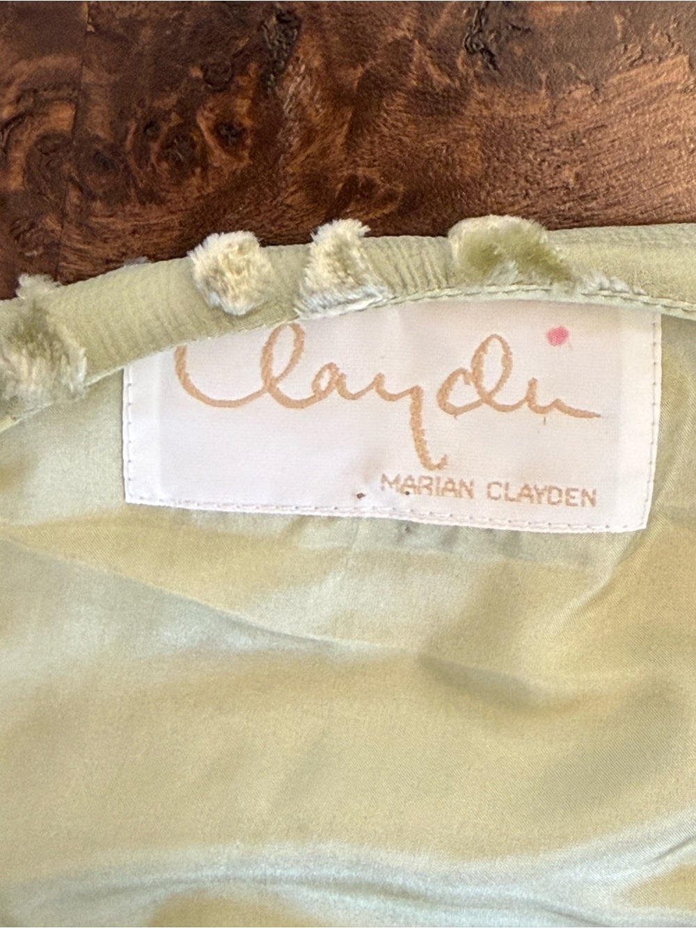 Vintage Marian Clayden Silk Velvet Devoré Artwear Top S / M poetic minimalism - Picture 6 of 8